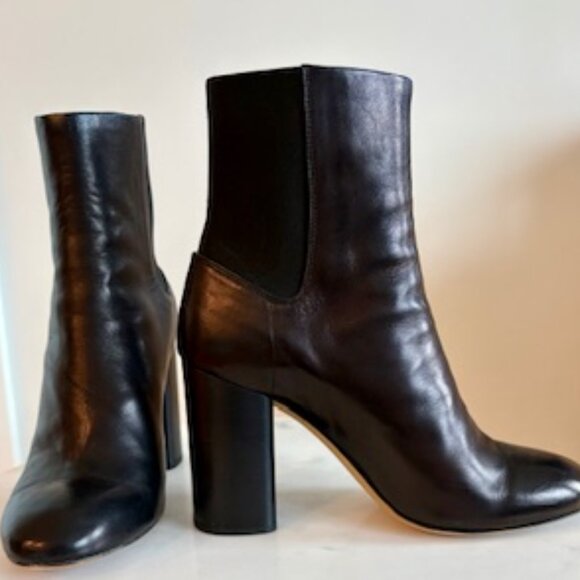 Rag & Bone Agnes Black Leather Boots - Picture 2 of 6